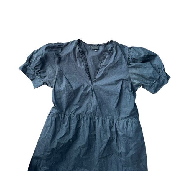 Who What Wear Women's Black Midi Dress Puff Short Sleeve Size XL - Picture 6 of 10